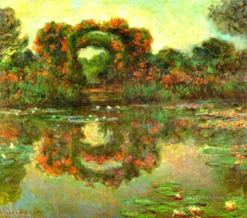 Flores Painting - Los arcos floridos en Giverny Claude Monet Impresionismo Flores